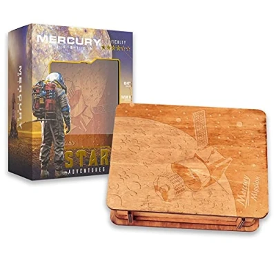 Image de Logica Jeux Art. Mercure Casse tête en Bois Coffre Secret Difficulté 4/6 Extrême Série Star Adventures
