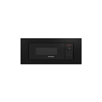 Image de Siemens BE623LMB3 Micro ondes, électronique, Incastrable avec cadre, 38 cm, 20 L, 5 F, humidClean, Ap. latéral gauche, Électronique LED, 8 prog. auto, plateau tournant 27 grill, Noir