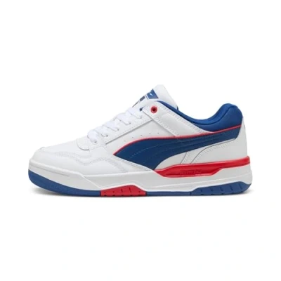 Image de PUMA Mixte Rebound Retro Basket, for All Time Red Clyde Royal White, 43 EU