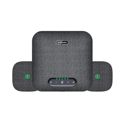 Image de Matosio Octopus Pro Haut Parleur et Microphone de conférence Bluetooth USB, avec 2 Microphones d&#039;extension, la Prise Voix à 8 mètres, Compatible Zoom/MS Teams, pour Salle