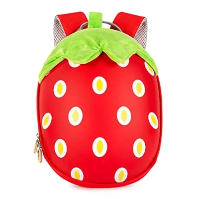Image de boppi Sac à Dos Voyage Enfant Pratique, Léger &amp; Robuste Capacité 4 Litres 26 cm x 27 10 Motif Fraise