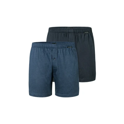 Image de Schiesser 2 Pack Boxershorts Baumwolle Jersey Weich Multipack Jerseyboxer Caleçon Boxeur, Assortiment 4_182427, 5 Hommes