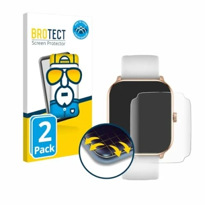 Image de brotect Protection Intégrale 3D Incurvé pour ICE Watch Smart 021413 1.85&quot; (2 Pièces) Couverture Complète, Film Écran