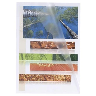 Image de Exacompta Réf. 58600E Sachet de 100 pochettes coins En polypropylène lisse Epaisseur 12/100ème Encoche anti déchirement Dimensions : 15,6x22cm Format à classer A5 coloris cristal