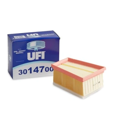 Image de UFI Filters, Filtre à Air 30.147.00, de Remplacement, Adapté aux Voitures, Applicable sur Divers Modèles Dacia, Lada, Nissan, Opel, Renault et Vauxhall