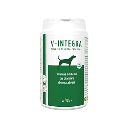 Image de V INTEGRA Chien Agé Supplément Complet Riche en vitamines et minéraux pour la Ration ménagère Barf des Chiens âgés 200 g Produit Italie