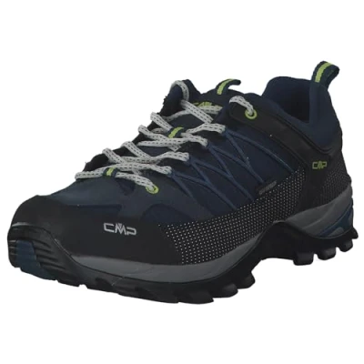 Image de CMP Rigel Low Trekking Shoes WP Homme Chaussures de randonnée, Bleu Foncé Gris Cosmo Plutone, 44 EU