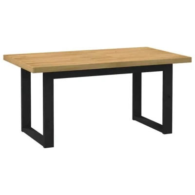 Image de vidaXL Table à Manger NOAIN Pieds en Forme de U 160x90x75cm Massif pin