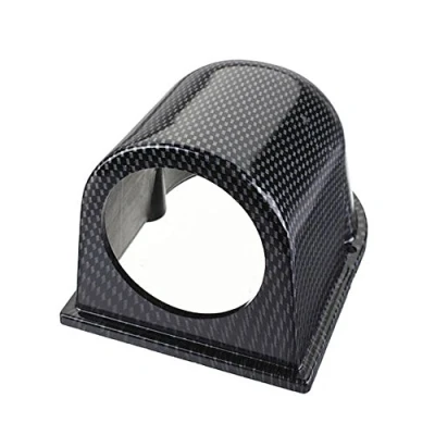 Image de Mintice 2&quot; 52mm Support de Jauge Voiture Universel Seul Trou Tableau Bord Porte Gobelet Fixation Montage Fibre Carbone