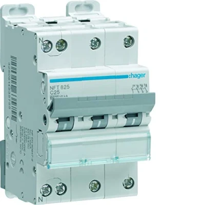 Image de HAGER NGT820 Disjoncteur 20A 3P+N Courbe D PdC 10kA