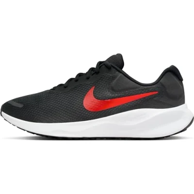 Image de Nike Performance Revolution 7 Chaussures de running neutres, Homme, Taille: 40, Black/universal red/white Tissu / matière synthétique