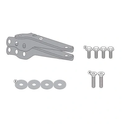 Image de Givi Attaque arrière spécifique pour Top Case Mono Clé ou Cadenas, Mod. sr4114