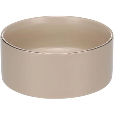 Image de Flamingo Gamelle pour la Nourriture et l&#039;eau Eram Beige 800ml Chien ou Chat en céramique émaillée Résistante, Stable Facile à Nettoyer