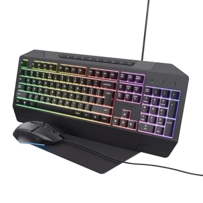 Image de Trust GXT 791 clavier Souris incluse Jouer USB QWERTY Italien Noir Neuf