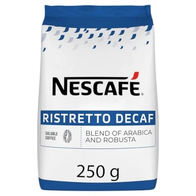 Image de NESCAFÉ RISTRETTO DÉCAFÉINÉ Café Décaféiné Soluble 100% Issu d&#039;un Approvisionnement plus responsable Sachet De 250g