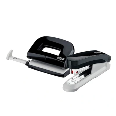 Image de NOVUS twinset de bureau, agrafeuse et perforateur E 15/E 210couleur : noir avec 1.000 agrafes