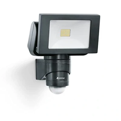 Image de Steinel Projecteur LED extérieur LS 150 S avec détecteur de mouvement 240 12 m, 4000 K, 14,7 W, noir, pour jardin, garage