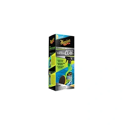Image de Meguiar&#039;s Hybride Céramique Kit Inclus 532 ml Fintion Spray, Synthétique Décontamination Tampon et un Chiffon Microfibre
