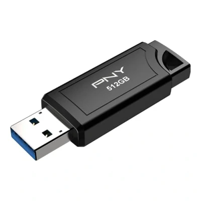 Image de PNY 512GB Clé USB Pro Elite V3 3.2 Gen 2, jusqu&#039;à 1000 Mo/s en Lecture &amp; 800 écriture, Performances extrêmes pour Stockage et Transfert de données, Design métal Premium, connecteur Type A