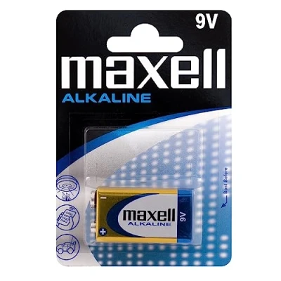 Image de Maxell 6LR61 MN1604 Pile Alcaline 9V x 1 Long Lasting Power