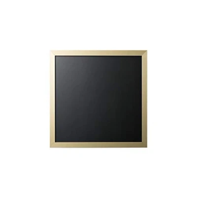 Image de Bi Office Gold &amp; Silver Tableau à craie Noir 40 x cm Cadre en MDF Doré