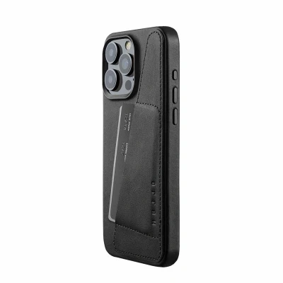 Image de MUJJO Leather Wallet Case iPhone 15 Pro Max black CL 042 BK