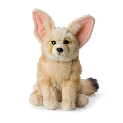Image de WWF Peluche Fennec Réaliste avec de Nombreux Détails Ressemblants Douce et Souple Normes CE 25 cm