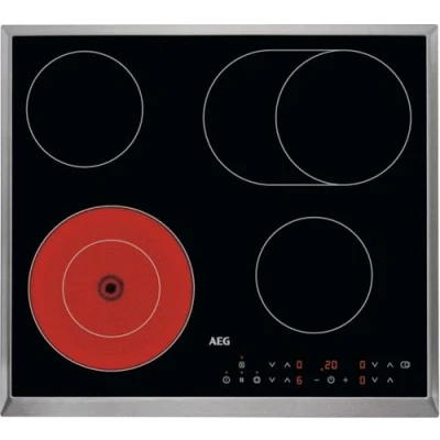 Image de AEG HK634060XB Noir Intégré (placement) Céramique 4 zone(s)