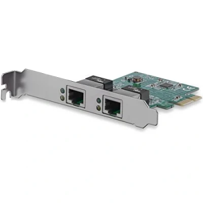 Image de StarTech.com Carte réseau PCI Express à 2 ports Gigabit Ethernet Adaptateur NIC PCIe GbE (ST1000SPEXD4)