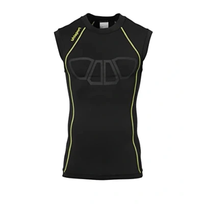 Image de uhlsport Bionikframe Debardeurs Homme, Noir/Fluo Jaune, FR : M (Taille Fabricant M)