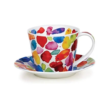 Image de DUNOON Islay Blobs Tasse à soucoupe Caroline Bessey