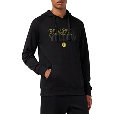 Image de Borussia Dortmund Sweat À Capuche Mixte Noir et Jaune XL