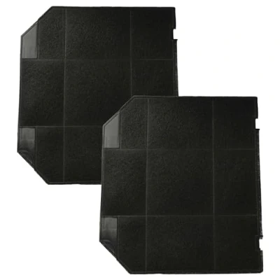 Image de vhbw 2x Filtres à charbon actif compatible avec Faber 112.0157.243 hotte aspirante 26,5 x 23,7 1,6 cm