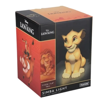 Image de Paladone Simba Lampe en forme de 3D Produit sous licence officielle Le Roi Lion, veilleuse Disney pour table chevet ou décoration chambre d&#039;enfant, alimentée par piles