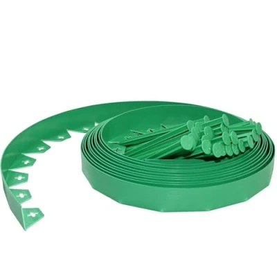 Image de Ram® Bordure de pelouse Flexible avec 40 piquets Vert 10 m