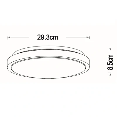 Image de Lucide Plafonnier LED Dasher, blanc, Ø 29,3 cm, 2700 K, IP44