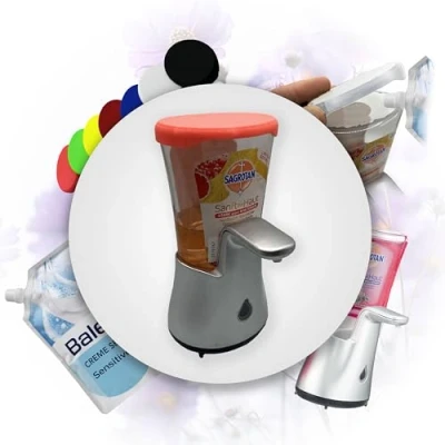 Image de Couvercle pour distributeur de savon Sagrotan No Touch Bouchon recharge Choix couleurs (rose)
