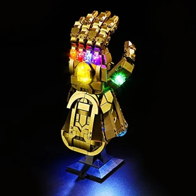 Image de YEABRICKS LED Lumière pour Lego 76191 Marvel Infinity Gauntlet Modèle de Blocs Construction (Ensemble Non Inclus)