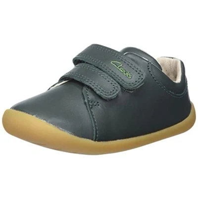 Image de Clarks Roamer Craft T Basket, Cuir Vert, 19 EU Large
