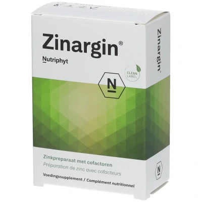 Image de Nutriphyt Zinargin 60 comprimés