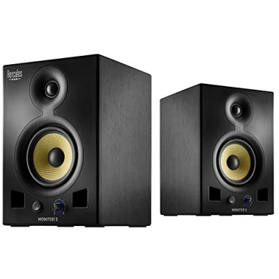 Image de Hercules Monitor 5 Paire d&#039;enceintes de monitoring bi amplification 2 x 80 watts