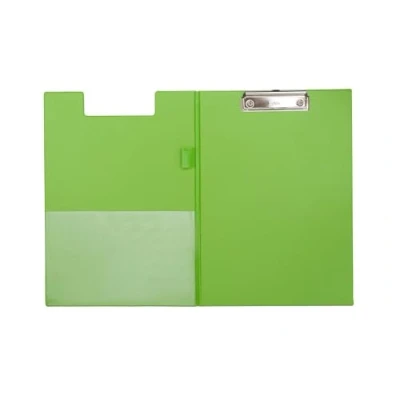 Image de MAUL dossier A4 avec revêtement en film Porte bloc carton recouvert d&#039;une feuille à fermer Pochette l&#039;intérieur de la couverture pour feuilles Pratique suspendre Vert
