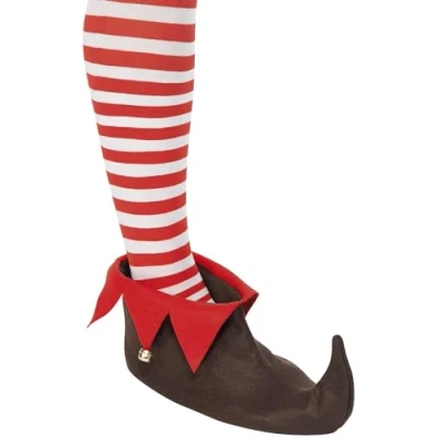 Image de Smiffys Chaussures d&#039;elfe, Brun, avec clochettes