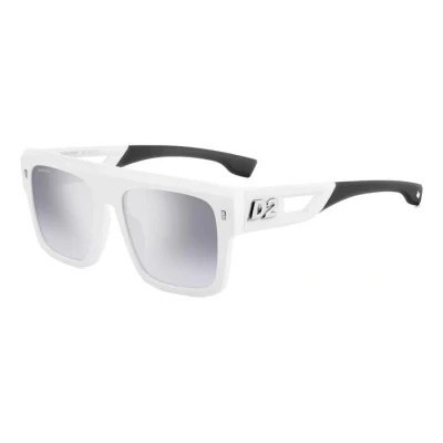 Image de Lunettes De Soleil Dsquared2 D2 0127/s Col. Ccp/ic Hommes Carré Blanc