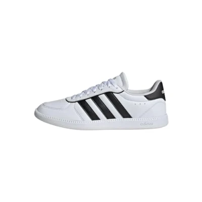 Image de adidas Women&#039;s Chaussure Breaknet Sleek, Matte Silver/Core Black/Off White, 40