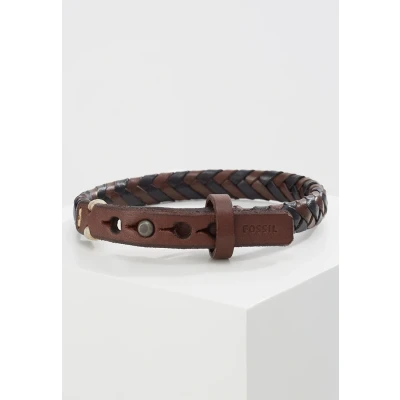 Image de Fossil Brass Bracelet, Homme, Taille: One Size, Dunkelbraun