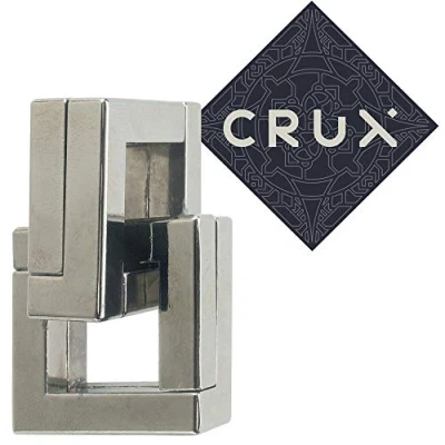 Image de Hanayama Puzzle Quartet Niveau 6 sur Difficulté Grandmaster Comprend un autocollant Crux