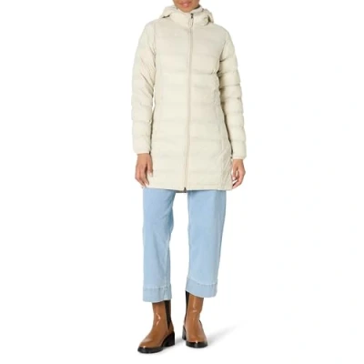 Image de Amazon Essentials Doudoune à Capuche légère et imperméable (Disponible en Grande Taille) Femme, Gris Pierre, M
