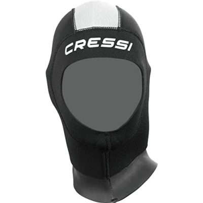 Image de Cressi Castoro Plus Capuche de plongée en néoprène pour Femme Noir Taille XS 2 3 Ans, Gris, S