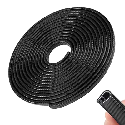 Image de Protection Portiere Voiture Protecteur de Porte en Forme U Caoutchouc Adapté aux Voitures SUV MPV et à la Plupart des Modèles 5 mètres